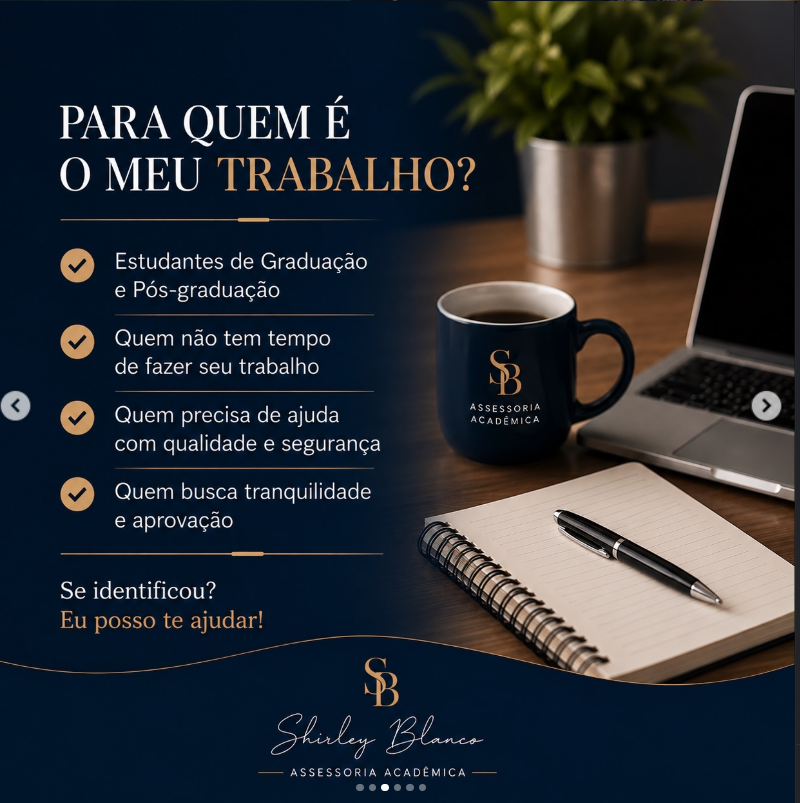 Bastidores da assessoria acadêmica de Shirley Blanco